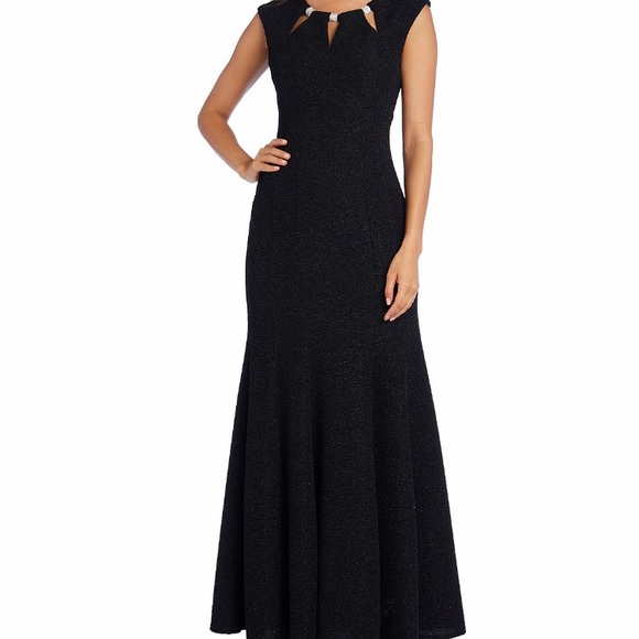 R&M Richards Embellished Keyhole Mermaid Dress NWT - Picture 1 of 4